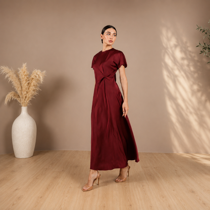 Star Dress |Burgundy