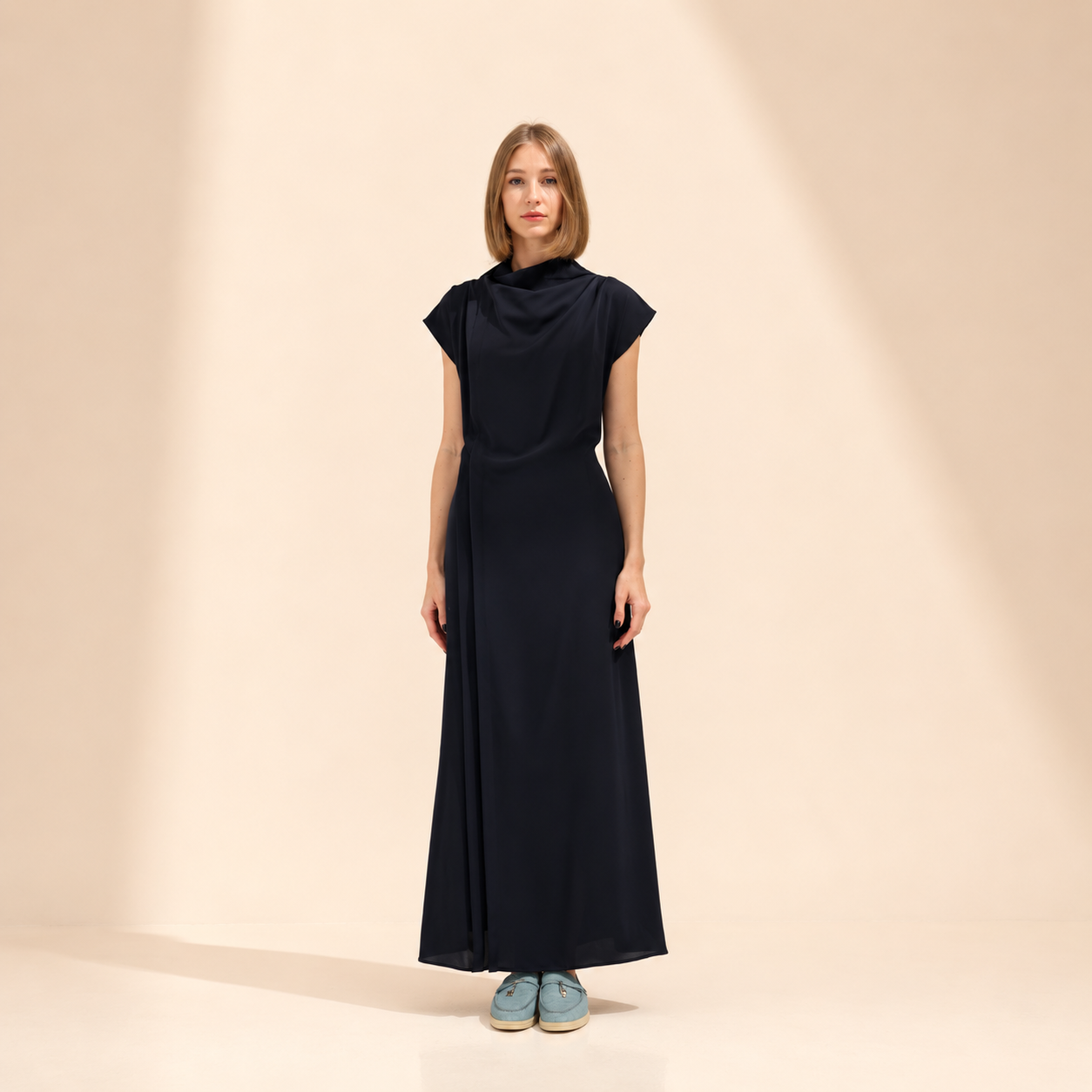 Curve Dress  | Deep Navy
