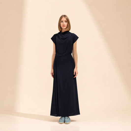 Curve Dress  | Deep Navy