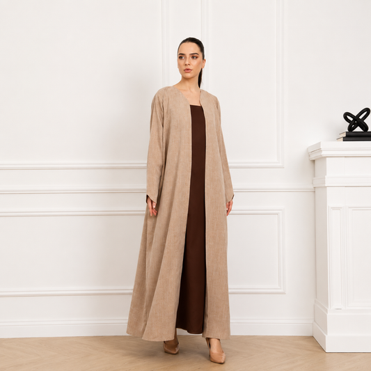 Linen Abaya | Moca