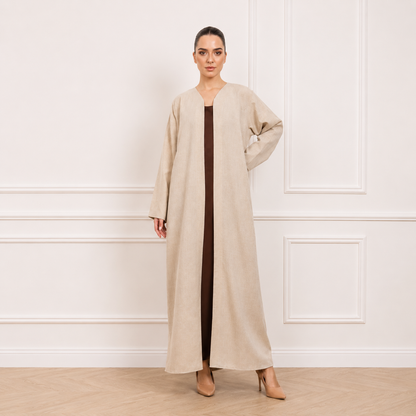 Linen Abaya | Light Beige