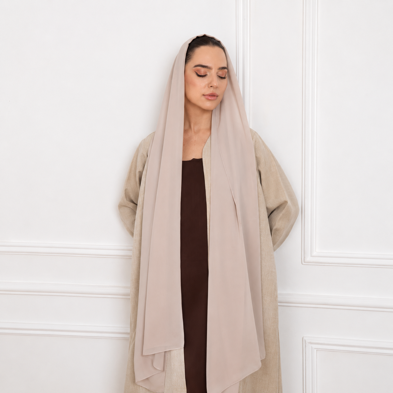Linen Abaya | Light Beige