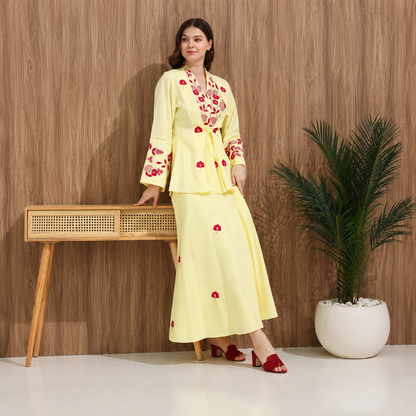 Kimono Set | طقم تنورة كيمونو