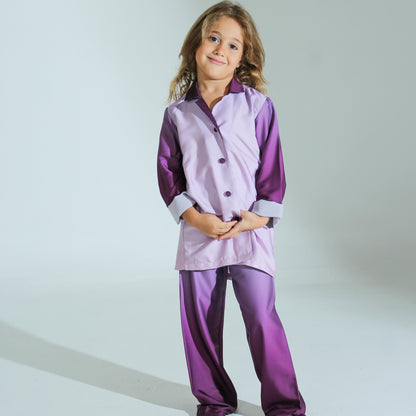 Purple ombré Pajama | بجامة اطفال بالاومبري البنفسجي