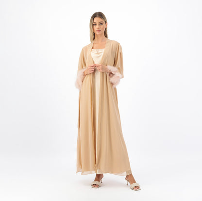Feather nightwear - Beige